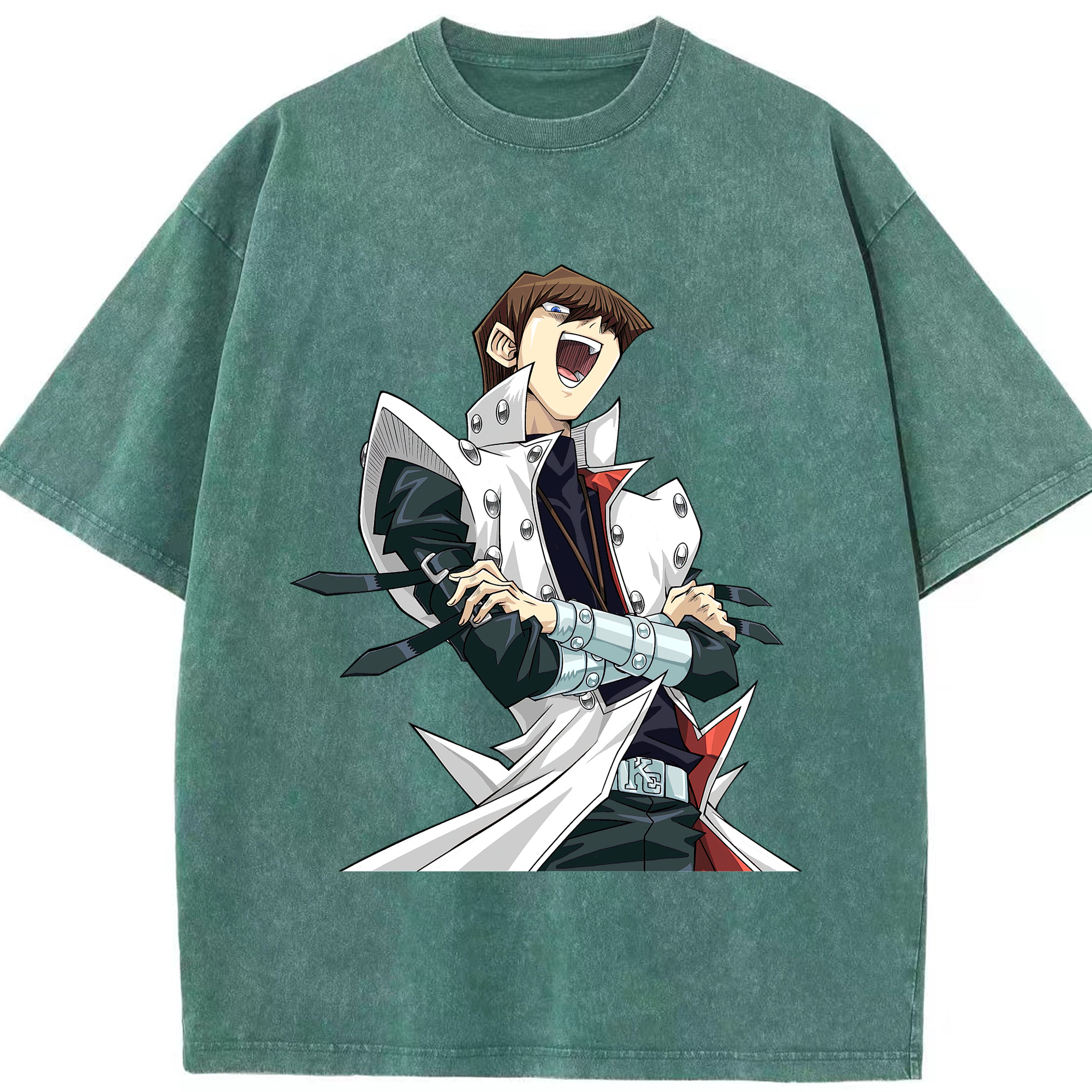 （画像用） 遊☆戯☆王 Yu-Gi-Oh! 綿100% ヴィンテージ風 半袖Tシャツ（フロントプリント）